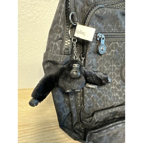 Kipling Backpack Seoul Black Small Laptop Backpack Travel NEW NWT $119 - Picture 2 of 7